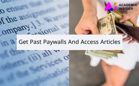 get past a paywall|Open Access Button